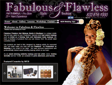 Tablet Screenshot of fabulousandflawless.com
